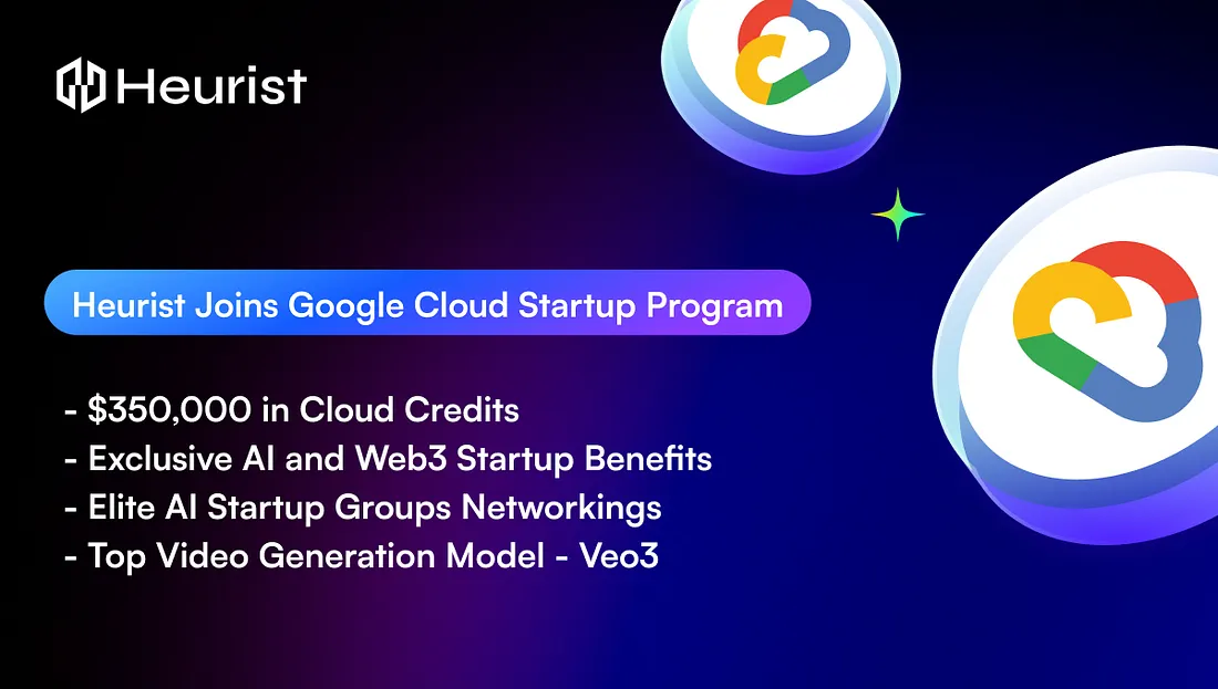Heurist Joins Google Cloud Startup Program with $350k Grant
